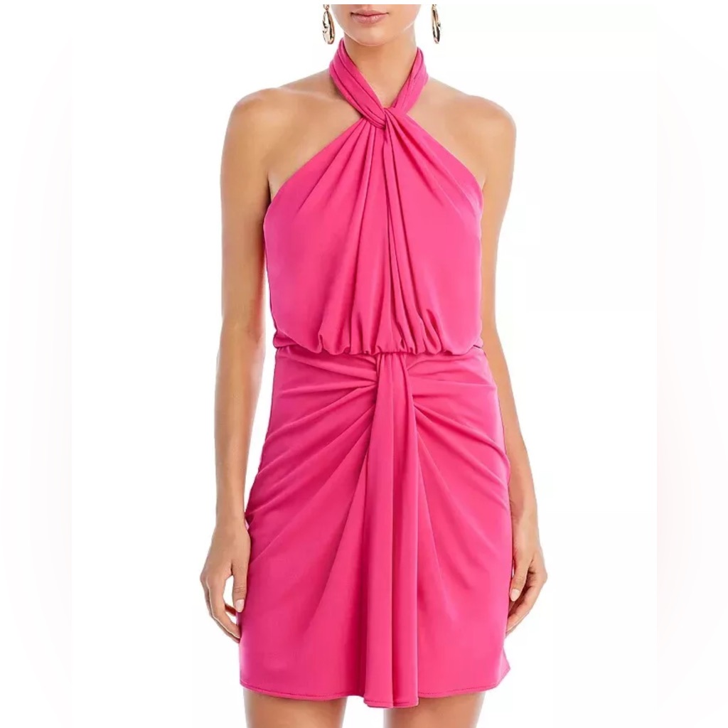 Cinq A Sept Kaily Twist Halter Mini Dress Nwt Size 2